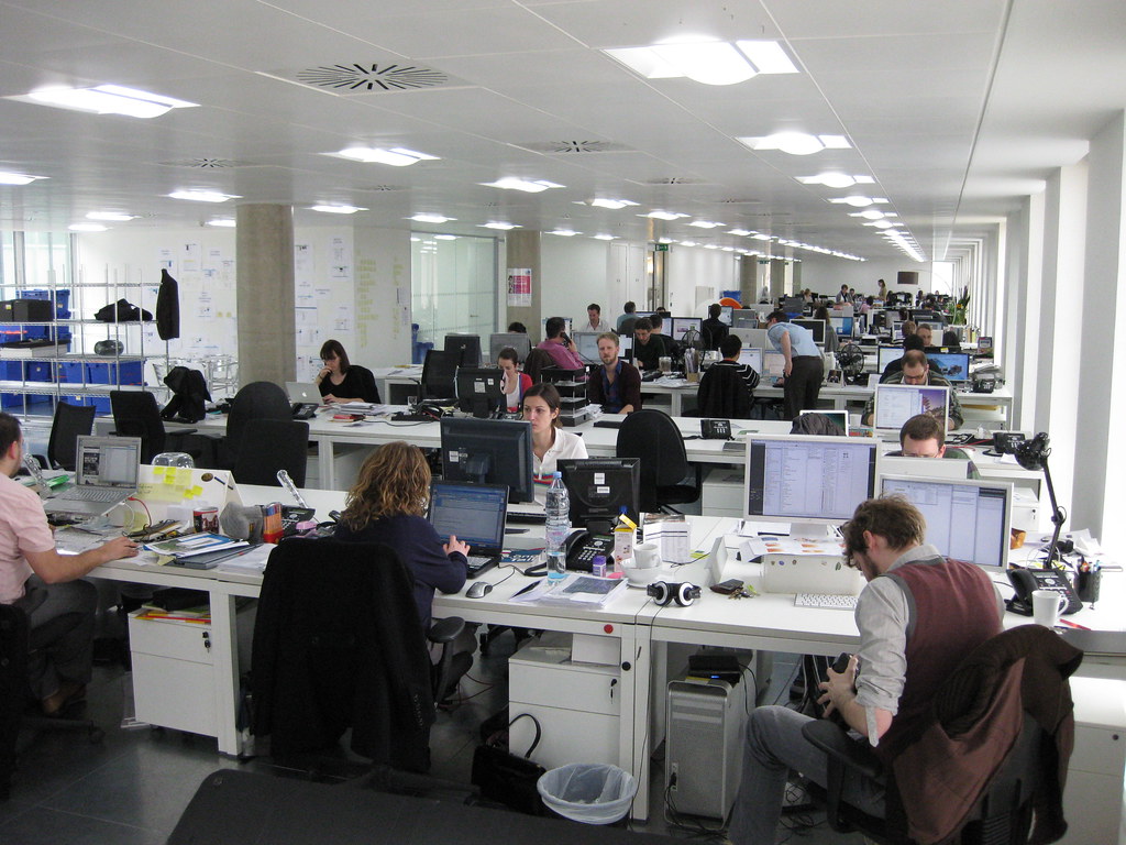 Espace de travail moderne et collaboratif